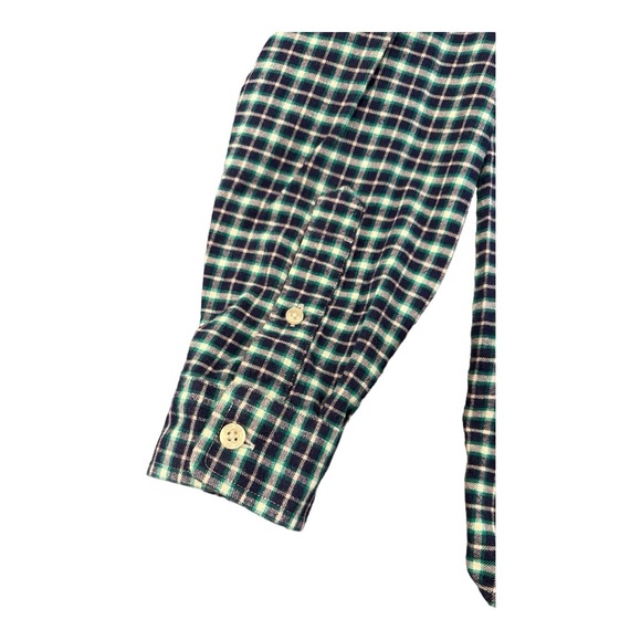 Vineyard Vines Boys Flannel Whale Button
Down Shirt Size M 12/14 Blue Green EUC - Picture 5 of 12